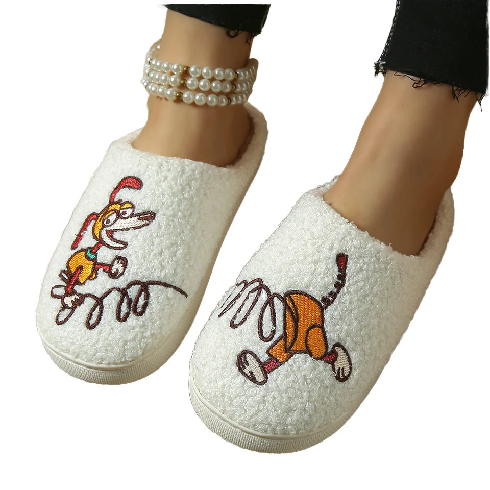 Cosy dachshund plush house slippers – Keptly