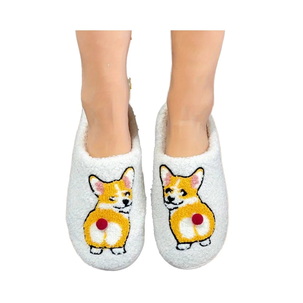 Cosy dachshund plush house slippers – Keptly