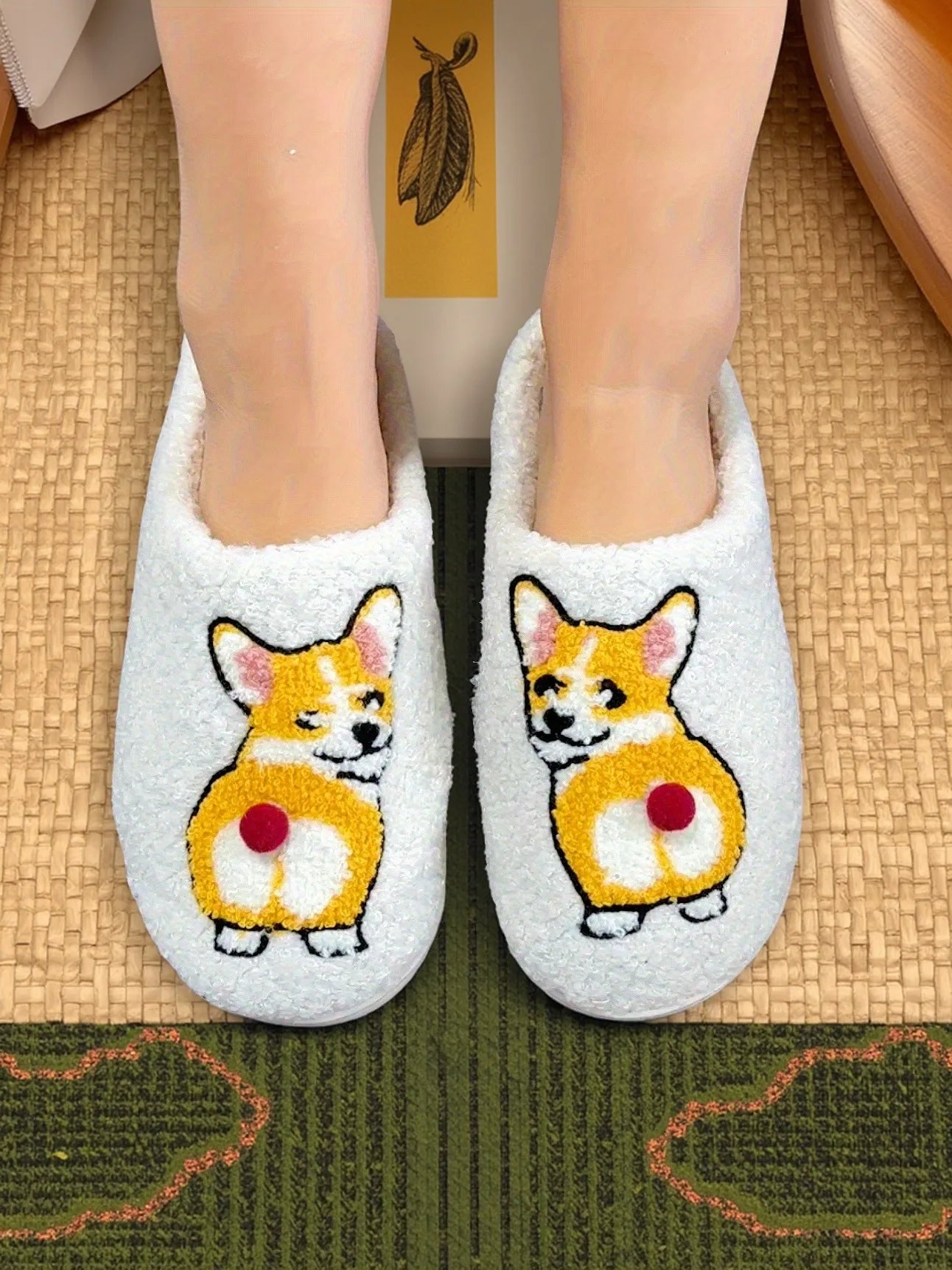 Cosy dachshund plush house slippers – Keptly