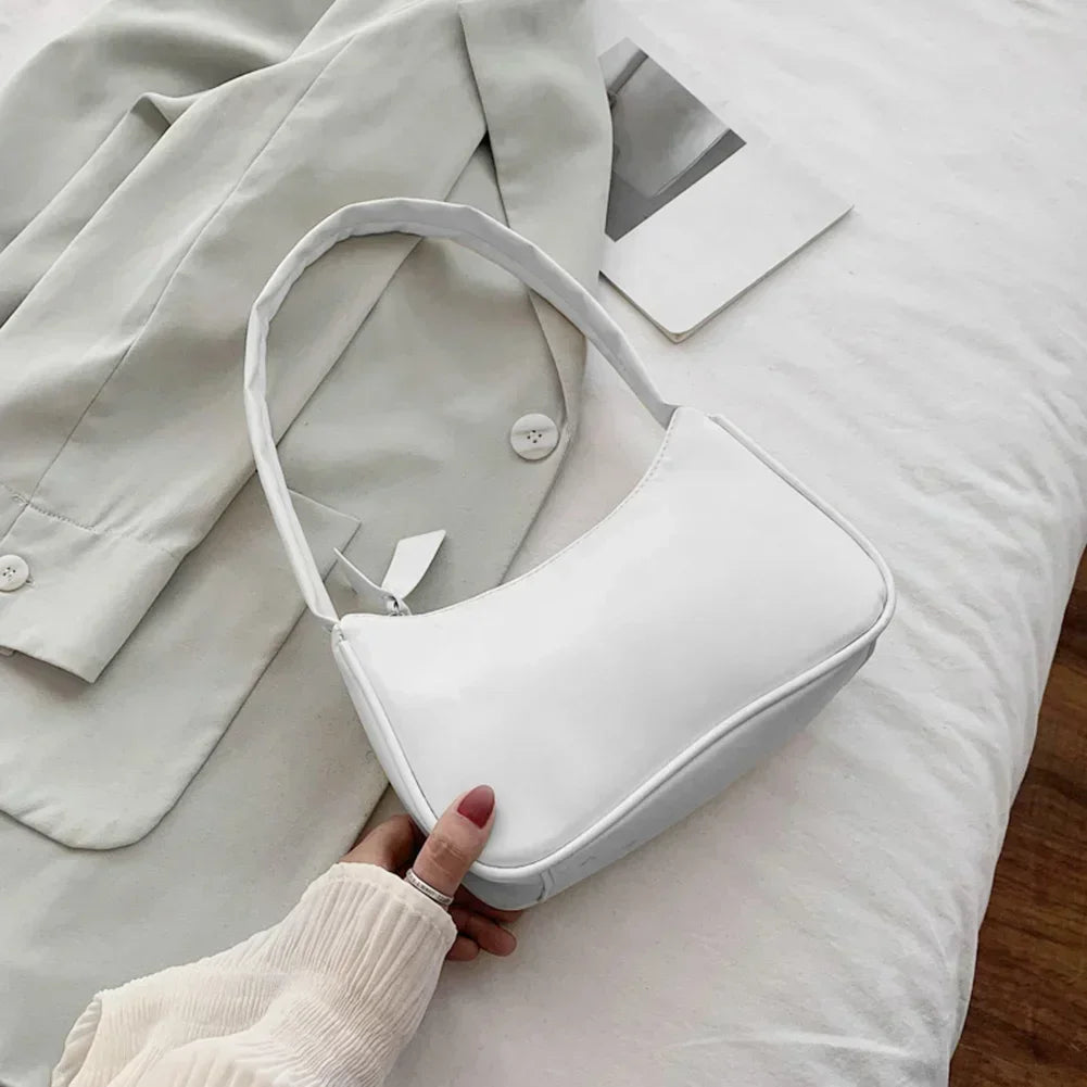 Soft vegan leather top-handle shoulder bag – Keptly