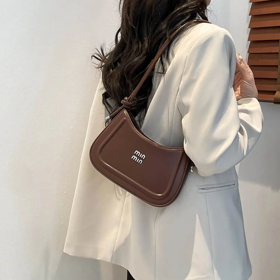 Crescent Crossbody Bag – Women's Vegan Leather Shoulder Bag