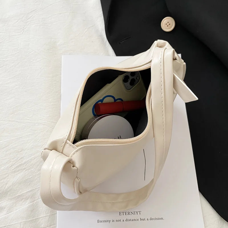 Soft vegan leather top-handle shoulder bag – Keptly