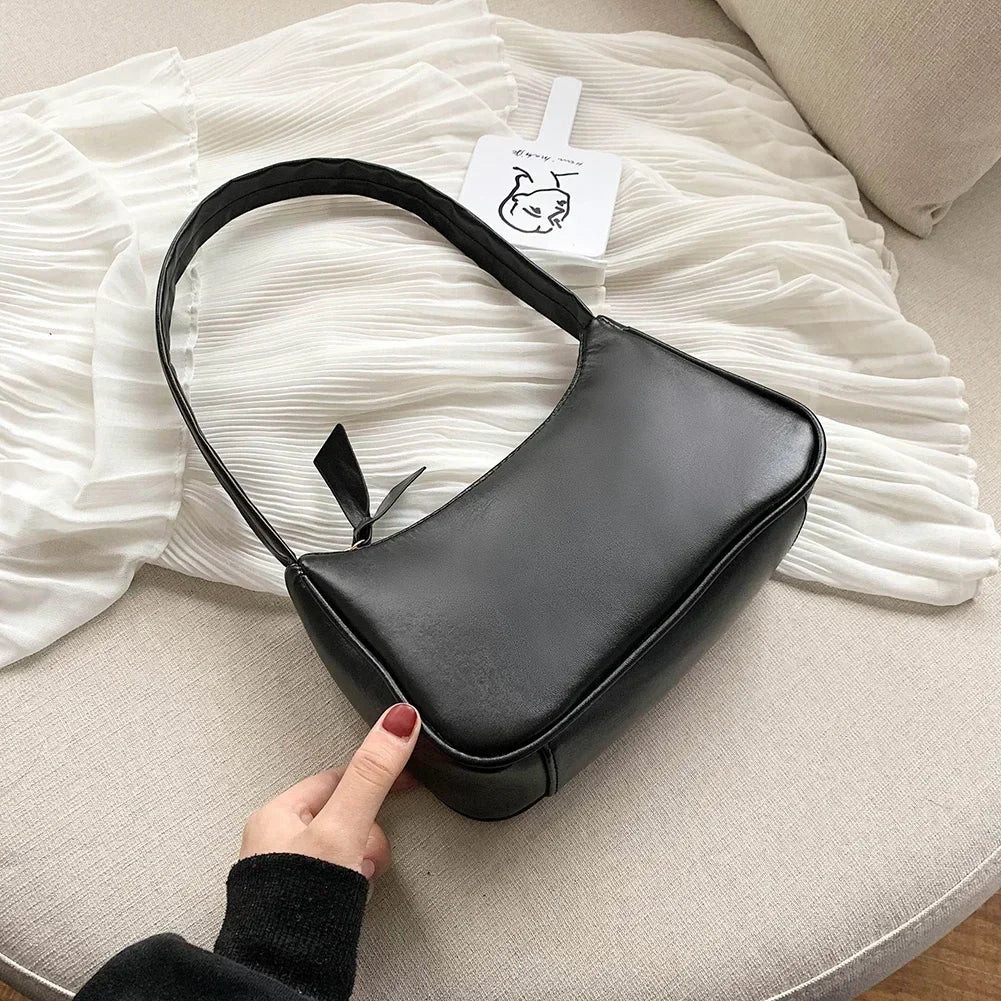 Soft vegan leather top-handle shoulder bag – Keptly