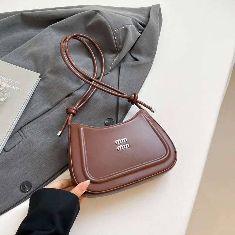 Crescent Crossbody Bag – Women's Vegan Leather Shoulder Bag