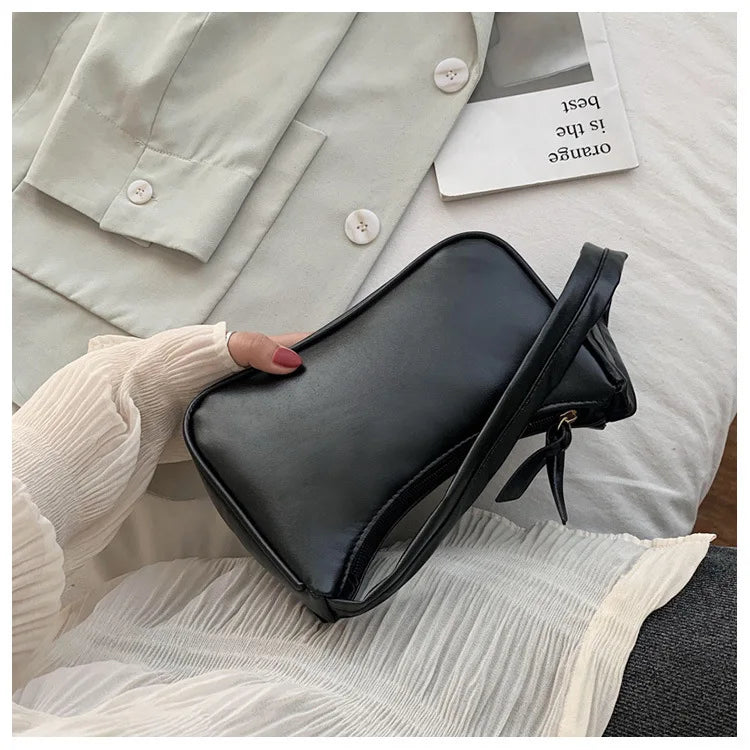 Soft vegan leather top-handle shoulder bag – Keptly