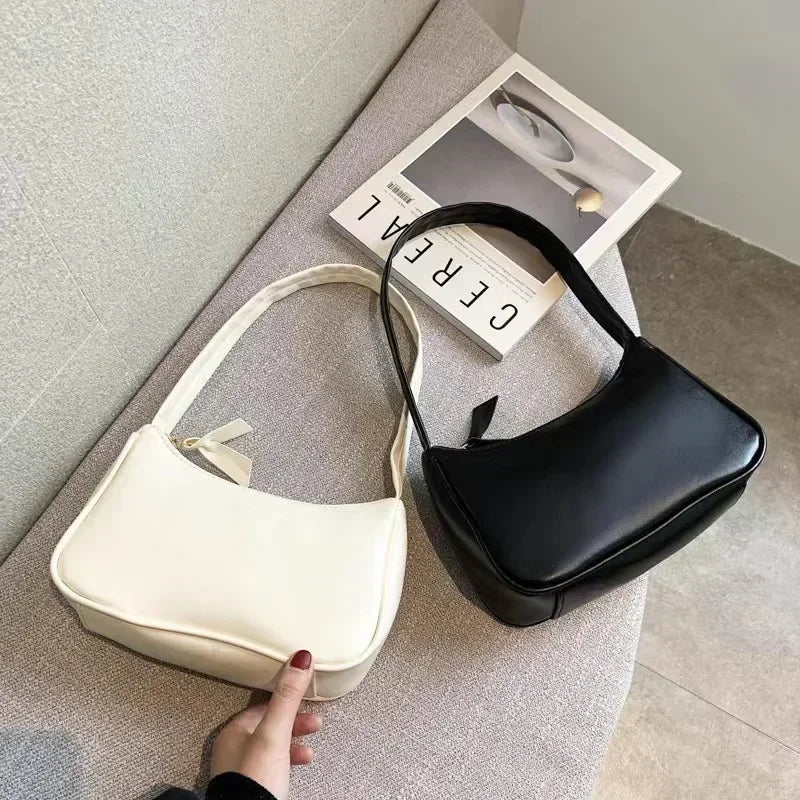 Soft vegan leather top-handle shoulder bag – Keptly
