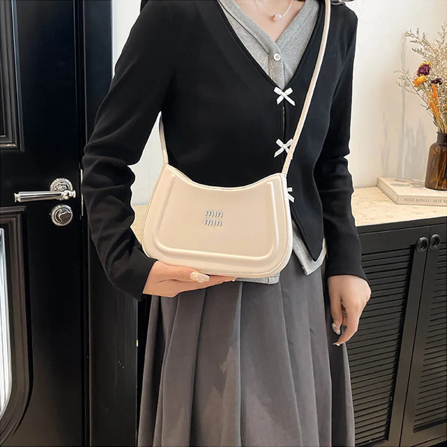Crescent Crossbody Bag – Women's Vegan Leather Shoulder Bag